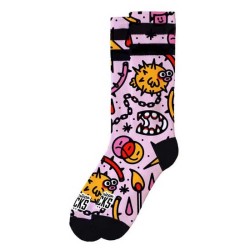 чорапи,дамски,чорапи,american,socks,blowfish,socks,pink,(pink,orange,red)