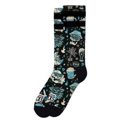 чорапи,дамски,чорапи,american,socks,dopamine,socks,black,(black,blue,yellow)