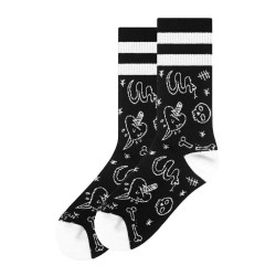 чорапи,дамски,чорапи,american,socks,mangual,socks,black,(black,white)