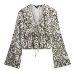 дамски,блузи,дамски,ризи,superdry,70s,pleated,long,sleeve,blouse,grey,(clover,paisley)