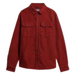 мъжки,якета,superdry,merchant,cpo,overshirt,red