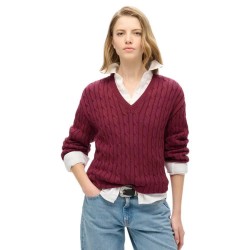 блуза,дамски,пуловери,дамски,плетени,дрехи,superdry,w6110588a,sweater,red