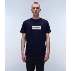 тениска,мъжки,тениски,napapijri,box,logo,short,sleeve,t,shirt,blue,(blue,marine)