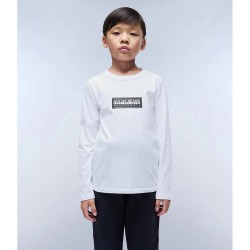 тениска,детски,тениски,napapijri,chamois,long,sleeve,t,shirt,bright,white,(white)