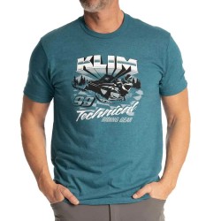 тениска,мъжки,тениски,klim,snowcrest,short,sleeve,t,shirt,heathered,teal,black,(blue)
