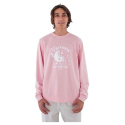 блуза,мъжки,пуловери,hurley,lightweight,terry,sweatshirt,pink