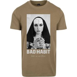 тениска,мъжки,тениски,mister,tee,bad,habit,short,sleeve,t,shirt,green,olive,(green)
