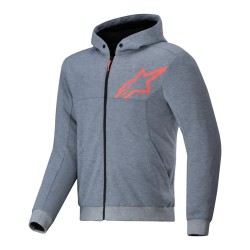 блуза,мъжки,пуловери,alpinestars,chrome,v2,sport,full,zip,sweatshirt,grey,heather,red,fluo,(grey)
