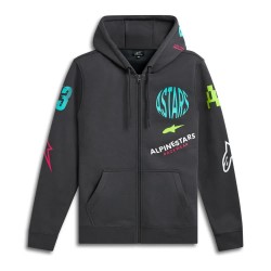 блуза,мъжки,пуловери,alpinestars,variegate,full,zip,sweatshirt,grey,(gunmetal)