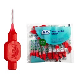 хигиена,аксесоари,tepe,angle,0.5mm,interdental,brush,25,units,clear,(red)