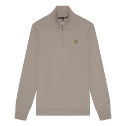 блуза,мъжки,пуловери,lyle,&,scott,loopback,half,zip,sweatshirt,sage,uniform,(beige)