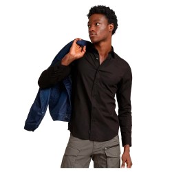 риза,с,дълъг,ръкав,мъжки,ризи,g,star,uniform,slim,fit,long,sleeve,shirt,black,(dk,black)