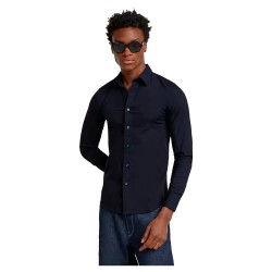 риза,с,дълъг,ръкав,мъжки,ризи,g,star,uniform,slim,fit,long,sleeve,shirt,salute,(blue)