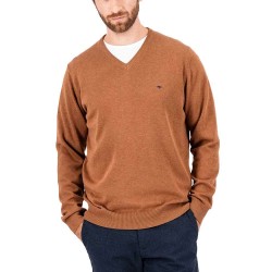 блуза,мъжки,пуловери,fynch,hatton,1414211,v,neck,sweater,hazel,(brown)