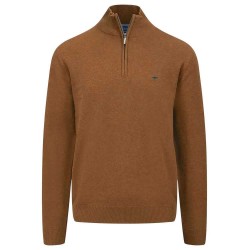 блуза,мъжки,пуловери,fynch,hatton,1414215,half,zip,sweater,hazel,(brown)