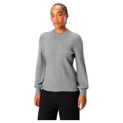 блуза,дамски,пуловери,дамски,плетени,дрехи,object,ditte,re,sweater,medium,grey,melange,(grey)