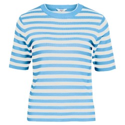 тениска,дамски,тениски,object,ester,short,sleeve,t,shirt,cornflower,blue,stripes,cloud,dancer,(grey)
