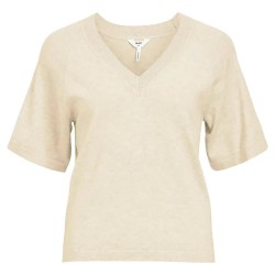 блуза,дамски,пуловери,дамски,плетени,дрехи,object,thess,sweater,sandshell,detail,melange,(beige)