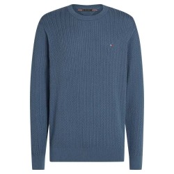блуза,мъжки,пуловери,tommy,hilfiger,herringbone,structure,sweater,aegean,sea,(blue)