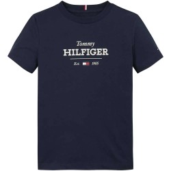 тениска,детски,тениски,tommy,hilfiger,monotype,1985,short,sleeve,t,shirt,dark,night,navy,(blue)