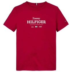 тениска,детски,тениски,tommy,hilfiger,monotype,1985,short,sleeve,t,shirt,medium,red,(red)