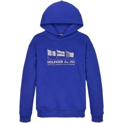 суичър,детски,блузи,tommy,hilfiger,waving,flag,hoodie,blue
