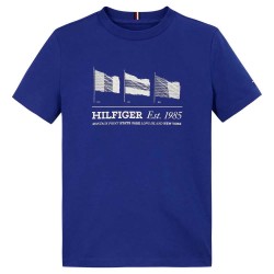 тениска,детски,тениски,tommy,hilfiger,waving,flag,short,sleeve,t,shirt,wedge,blue,(blue)