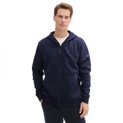 блуза,мъжки,пуловери,tom,tailor,printed,full,zip,sweatshirt,sky,captain,blue,(blue)