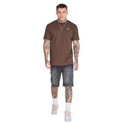 тениска,мъжки,тениски,siksilk,graphic,short,sleeve,t,shirt,brown