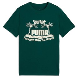 тениска,детски,тениски,puma,685152,mid,90s,graphic,short,sleeve,t,shirt,green,(dark,myrtle)