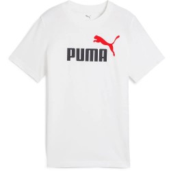 тениска,детски,тениски,puma,ess,2,color,nº1,logo,short,sleeve,t,shirt,white