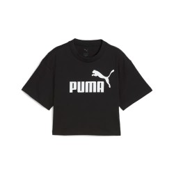 тениска,детски,тениски,puma,ess,nº1,logo,short,sleeve,t,shirt,black,(black)