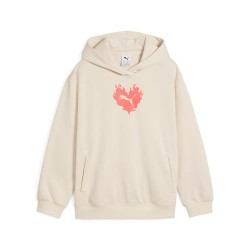 суичър,детски,блузи,puma,flaming,love,hoodie,beige