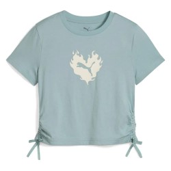 тениска,детски,тениски,puma,flaming,love,short,sleeve,t,shirt,green,blue,(modern,mint)