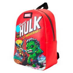 раница,раници,loungefly,marvel,comic,action,wolverine,50th,anniversary,backpack,red