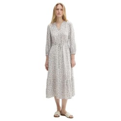 рокля,дамски,поли,и,рокли,tom,tailor,feminine,details,3,4,sleeve,midi,dress,grey