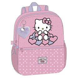 юношеска,раница,раници,hello,kitty,hearts,&,dot,33cm,junior,backpack,pink