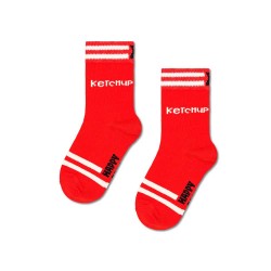 чорапи,детски,чорапи,happy,socks,ketchup,crew,socks,2,pairs,red