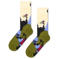 чорапи,мъжки,чорапи,happy,socks,mountain,bike,crew,socks,white,(multicolor)
