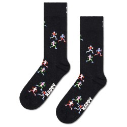 чорапи,мъжки,чорапи,happy,socks,runners,crew,socks,black,(black)