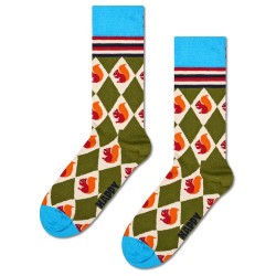 чорапи,мъжки,чорапи,happy,socks,squirrel,argyle,crew,socks,green,(turquoise)