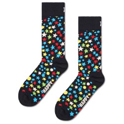 чорапи,мъжки,чорапи,happy,socks,stars,crew,socks,black,(black)
