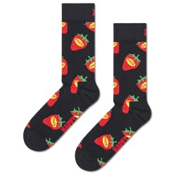 чорапи,мъжки,чорапи,happy,socks,strawberry,fresh,crew,socks,black,(black)