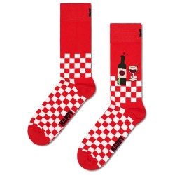 чорапи,мъжки,чорапи,happy,socks,wine,and,dine,crew,socks,red,(red)