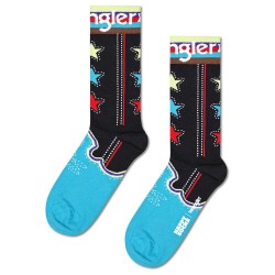чорапи,мъжки,чорапи,happy,socks,wrangler,the,bronc,crew,socks,black,(black)