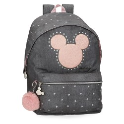 юношеска,раница,раници,disney,mickey,studs,junior,backpack,black