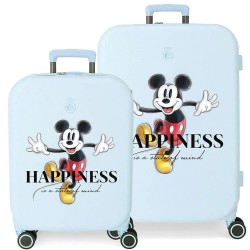 куфари,disney,100,happiness,55,70,cm,104l,trolley,bag,2,units,blue