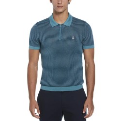 мъжки,блузи,с,яка,original,penguin,ao,jacquard,1,4,zip,short,sleeve,polo,blue,(teal)