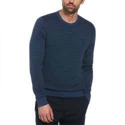 блуза,мъжки,пуловери,original,penguin,ao,jacquard,check,sweater,sargasso,sea,(blue)
