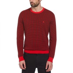 блуза,мъжки,пуловери,original,penguin,ao,jacquard,tonal,sweater,red